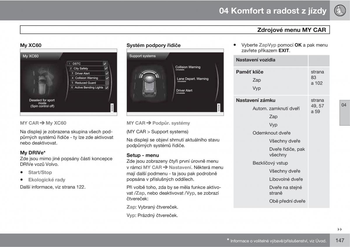 Volvo XC60 I 1 navod k obsludze / page 149