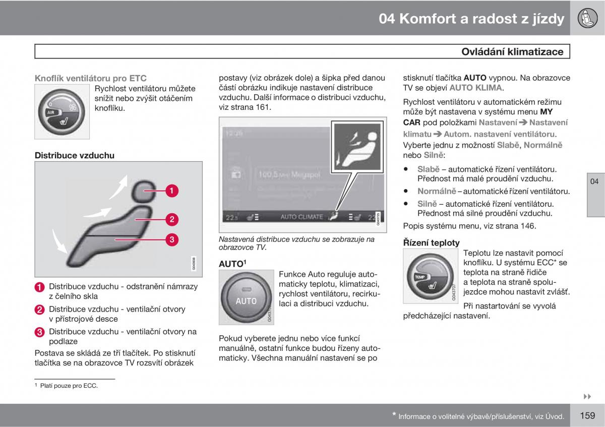 Volvo XC60 I 1 navod k obsludze / page 161