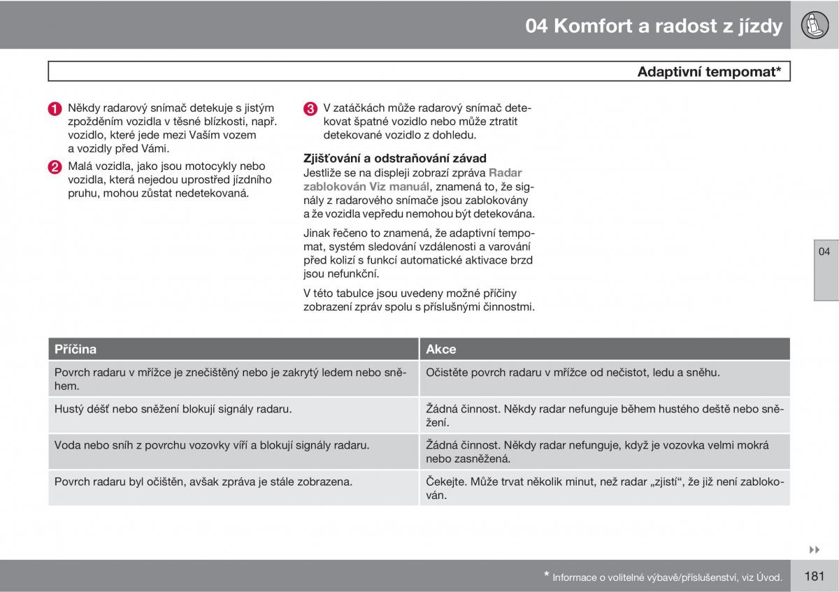 Volvo XC60 I 1 navod k obsludze / page 183