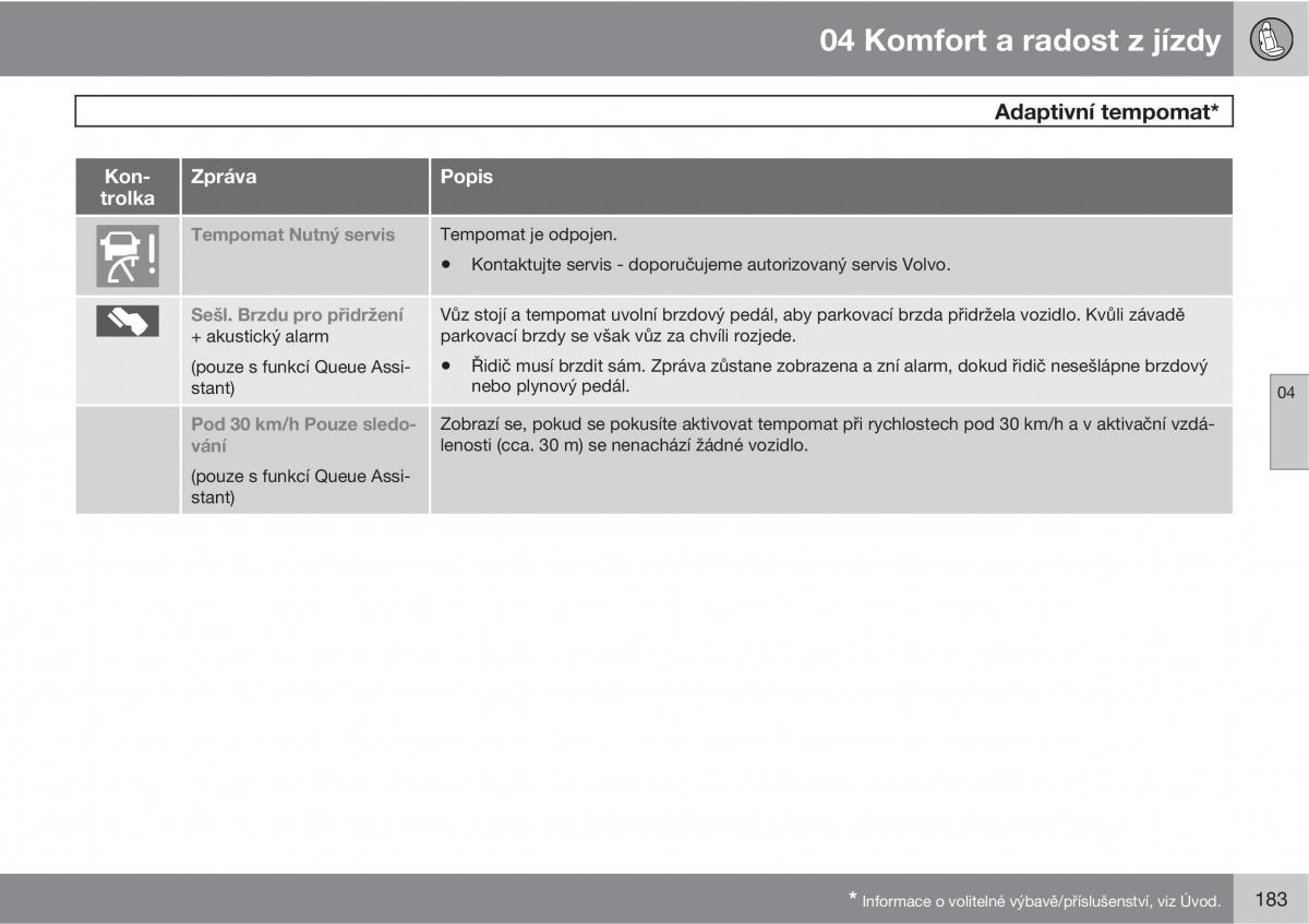 Volvo XC60 I 1 navod k obsludze / page 185