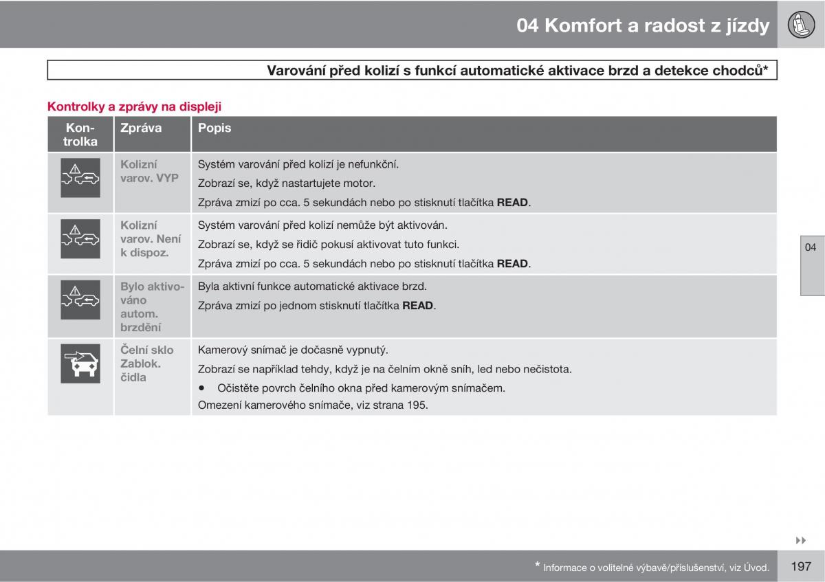 Volvo XC60 I 1 navod k obsludze / page 199