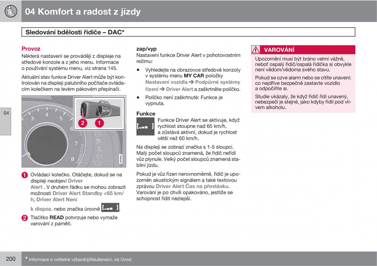 Volvo XC60 I 1 navod k obsludze / page 202