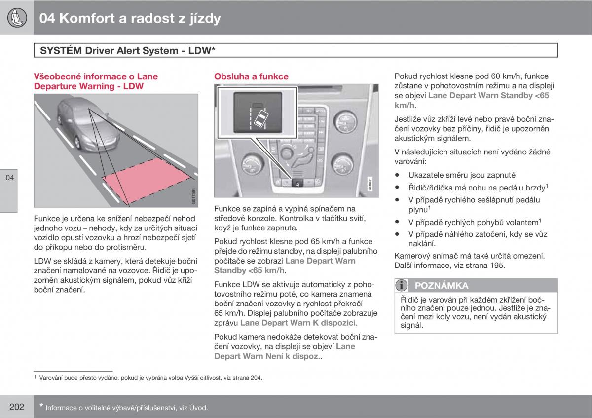 Volvo XC60 I 1 navod k obsludze / page 204