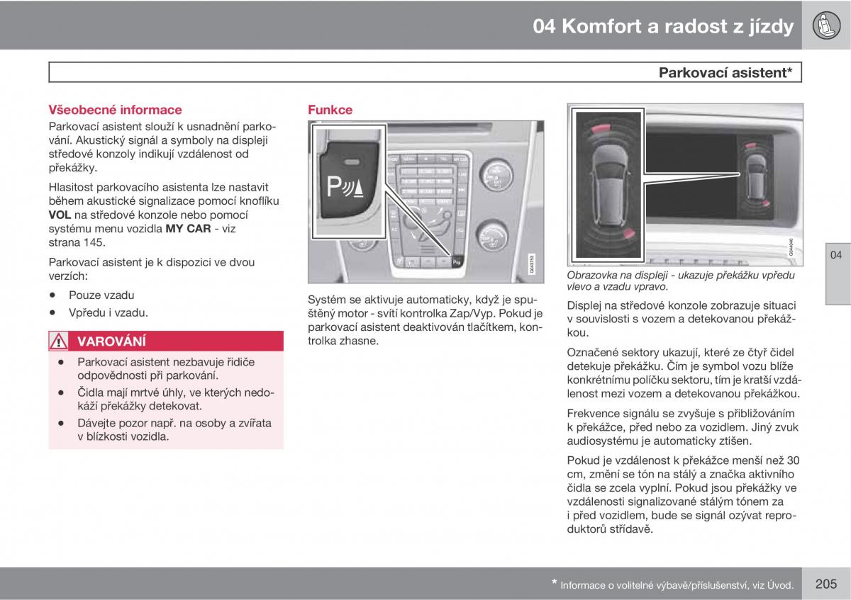 Volvo XC60 I 1 navod k obsludze / page 207