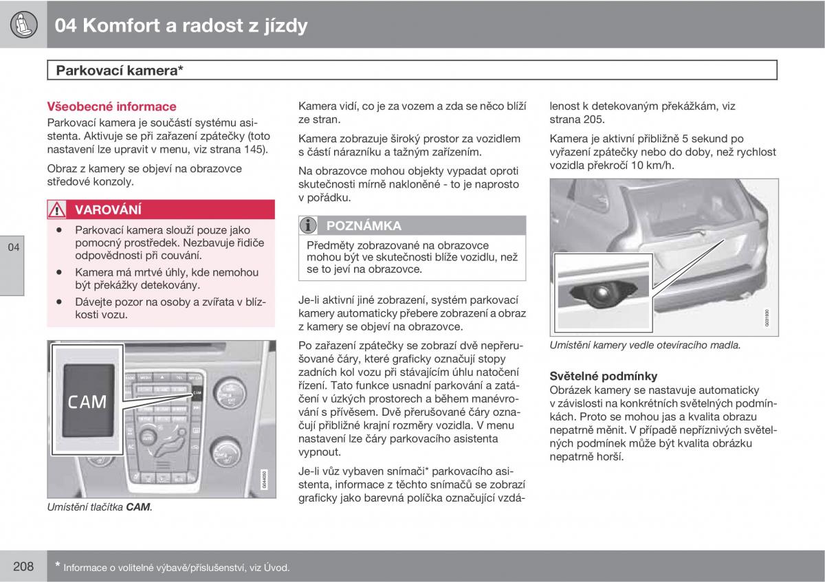 Volvo XC60 I 1 navod k obsludze / page 210