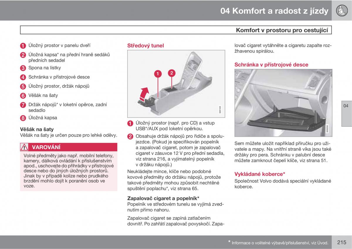 Volvo XC60 I 1 navod k obsludze / page 217