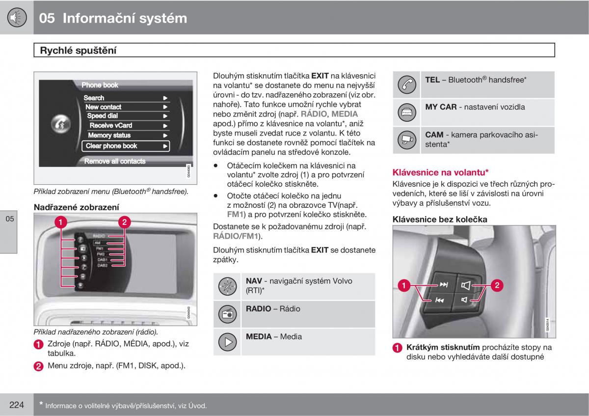 Volvo XC60 I 1 navod k obsludze / page 226