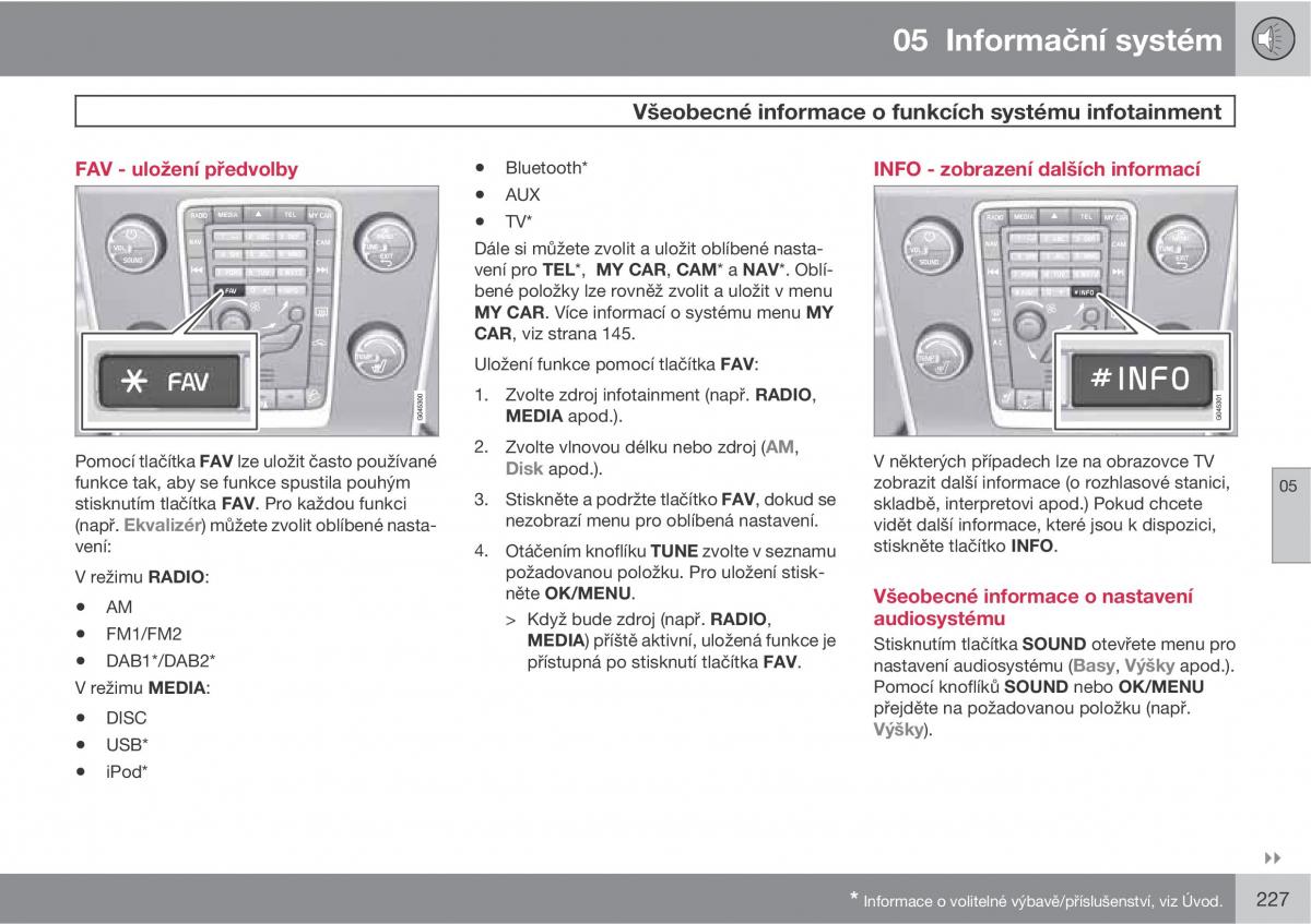 Volvo XC60 I 1 navod k obsludze / page 229