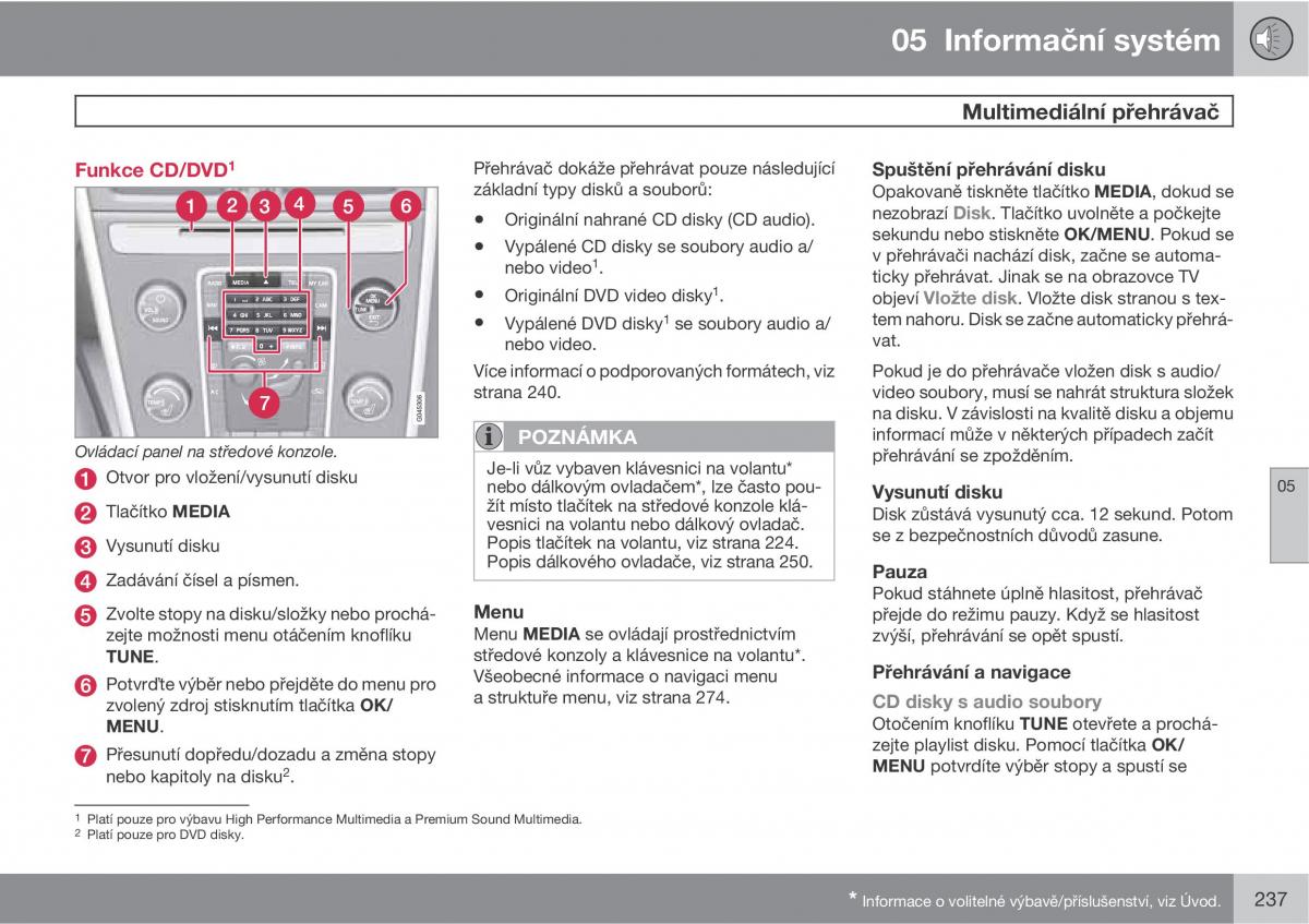 Volvo XC60 I 1 navod k obsludze / page 239