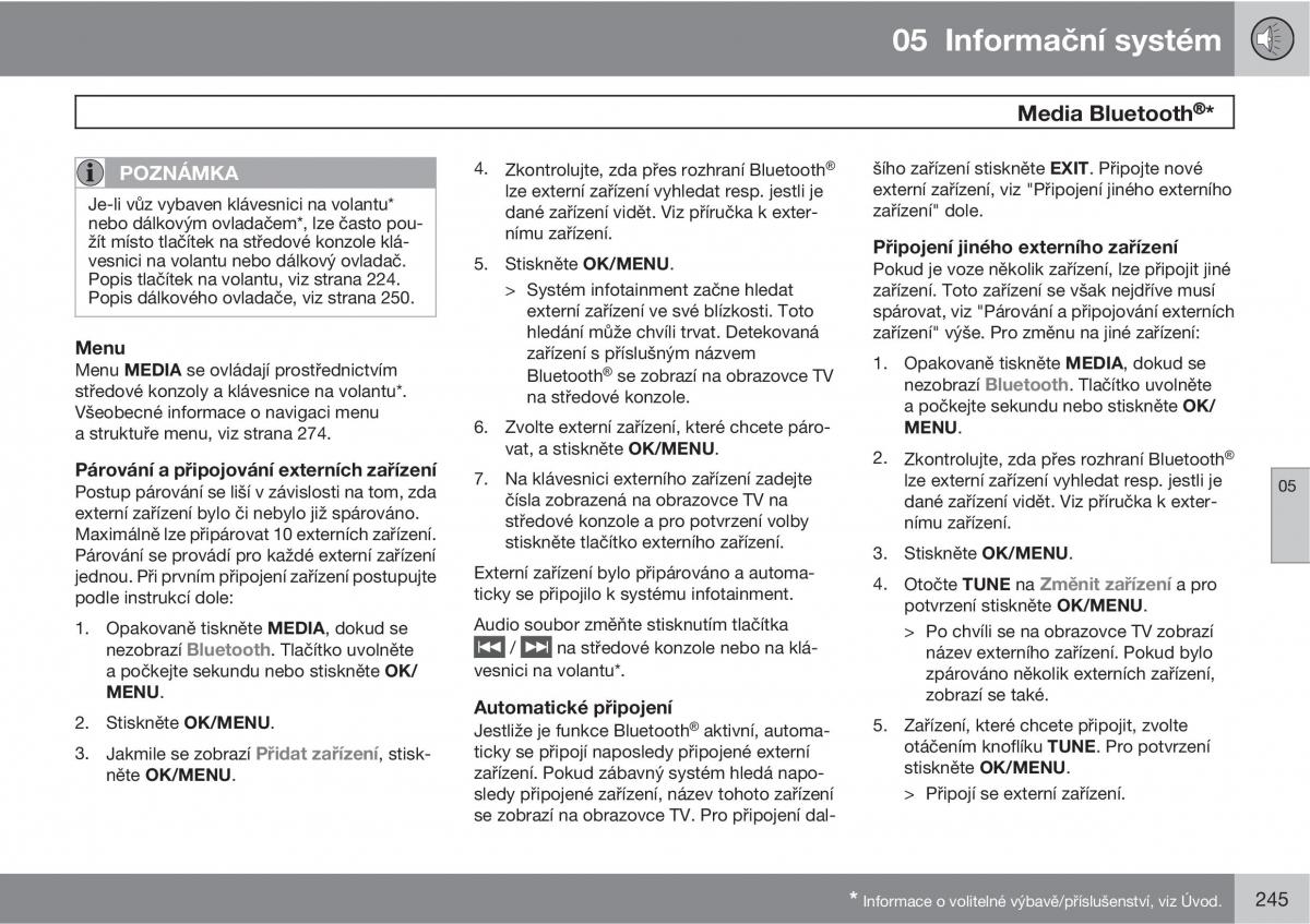 Volvo XC60 I 1 navod k obsludze / page 247