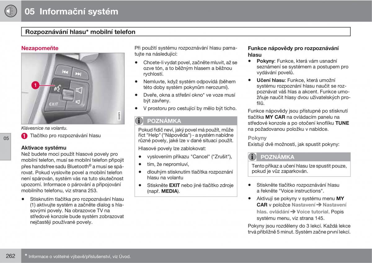 Volvo XC60 I 1 navod k obsludze / page 264