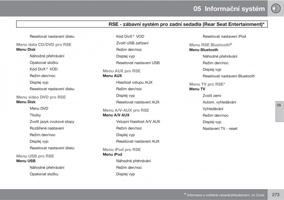 Volvo XC60 I 1 navod k obsludze / page 275