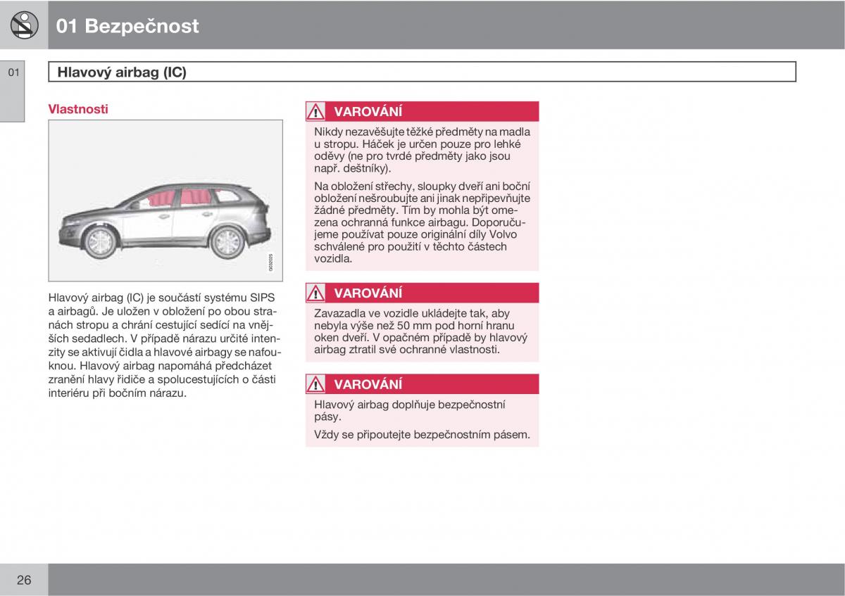 Volvo XC60 I 1 navod k obsludze / page 28