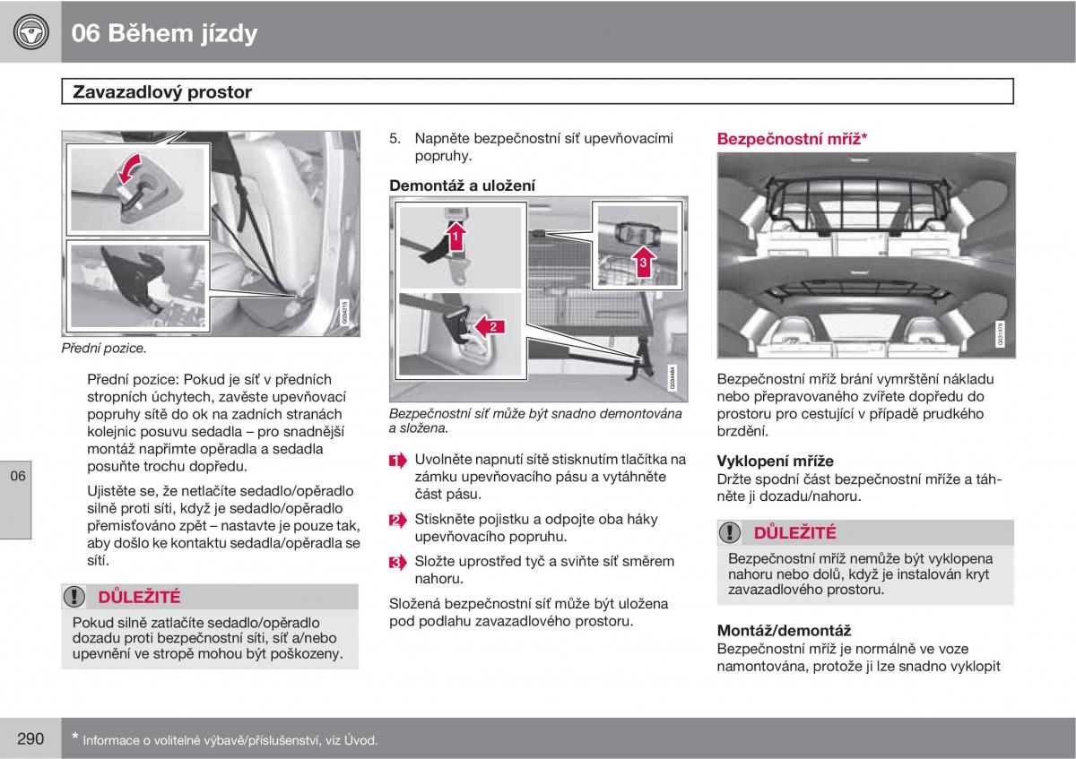 Volvo XC60 I 1 navod k obsludze / page 292