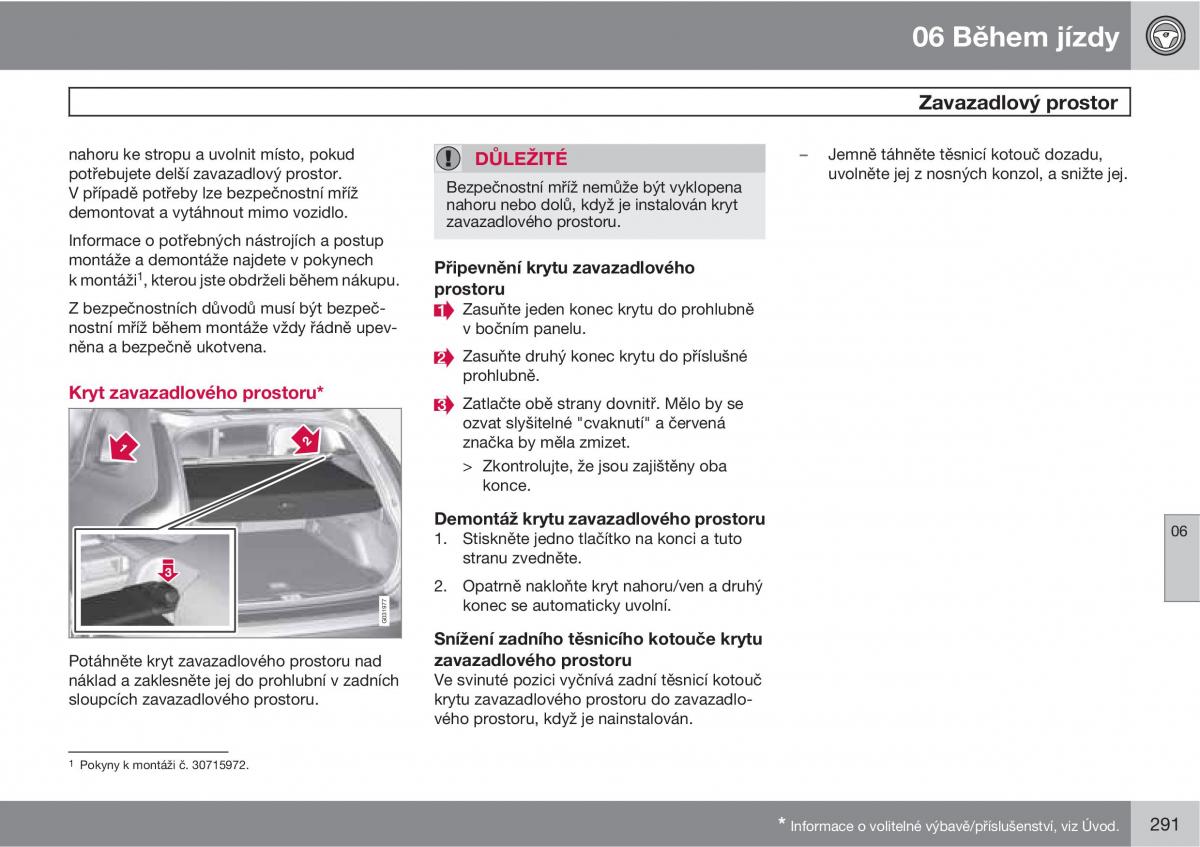 Volvo XC60 I 1 navod k obsludze / page 293