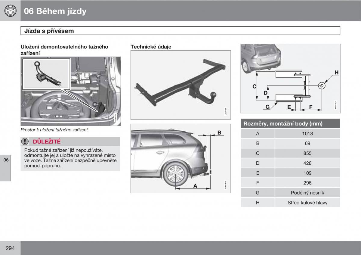 Volvo XC60 I 1 navod k obsludze / page 296