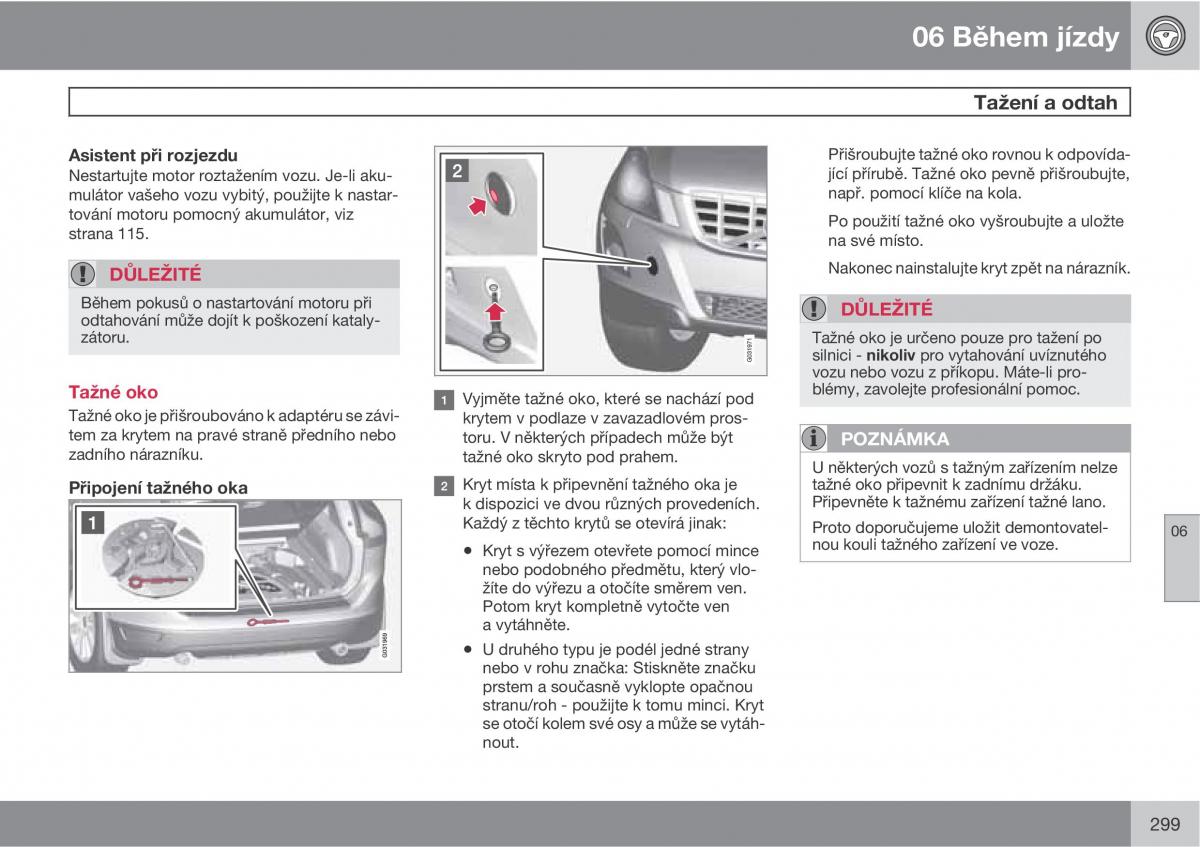 Volvo XC60 I 1 navod k obsludze / page 301