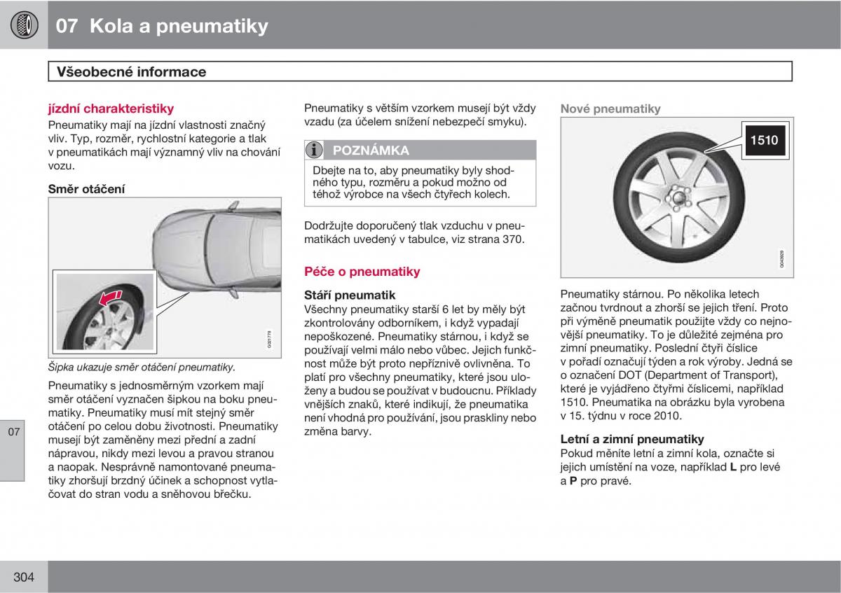 Volvo XC60 I 1 navod k obsludze / page 306