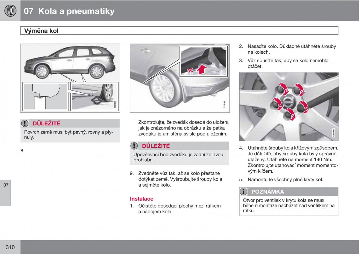 Volvo XC60 I 1 navod k obsludze / page 312