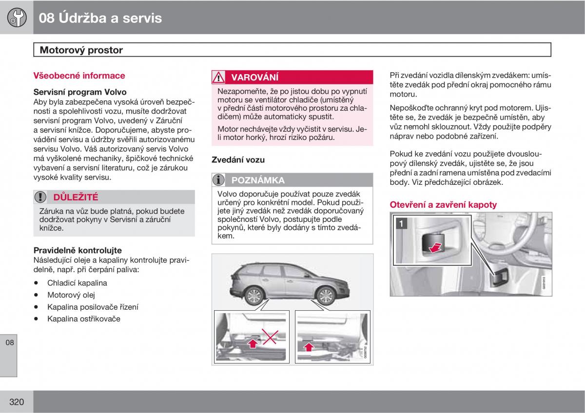 Volvo XC60 I 1 navod k obsludze / page 322