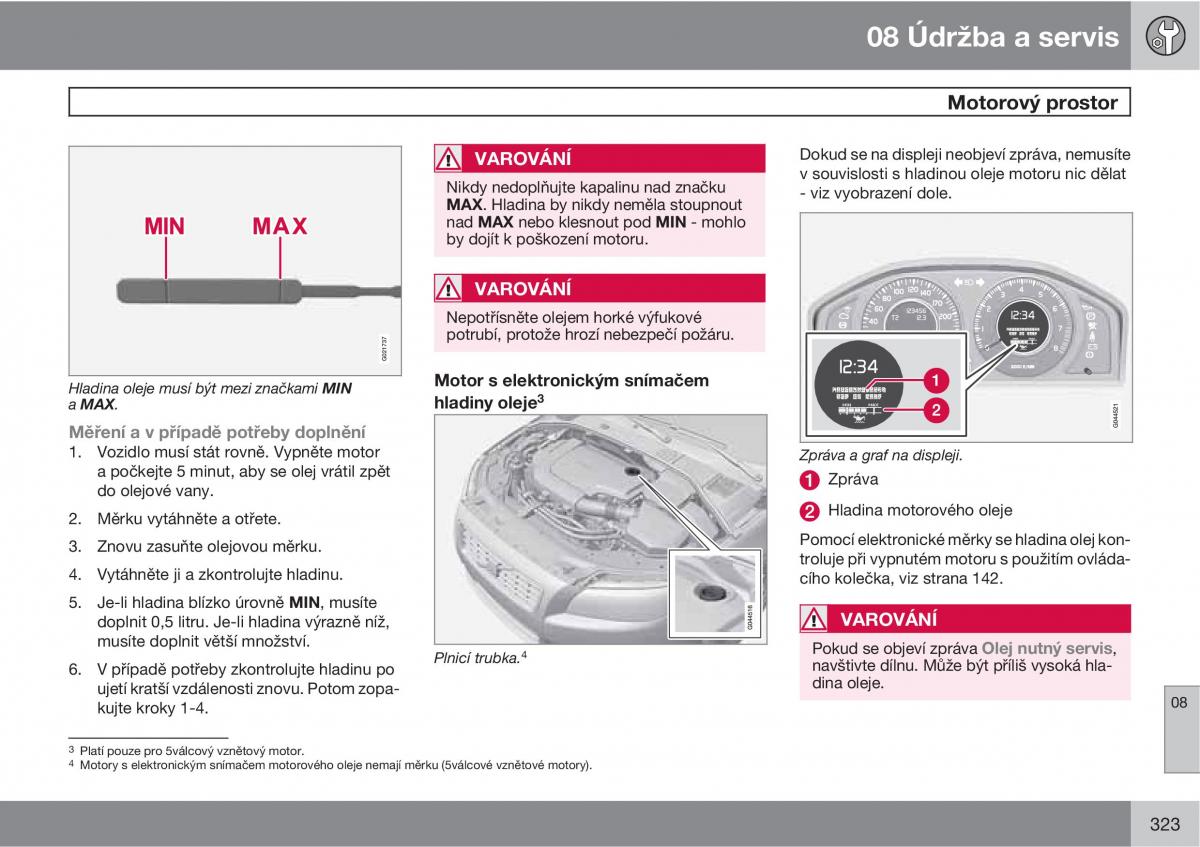 Volvo XC60 I 1 navod k obsludze / page 325