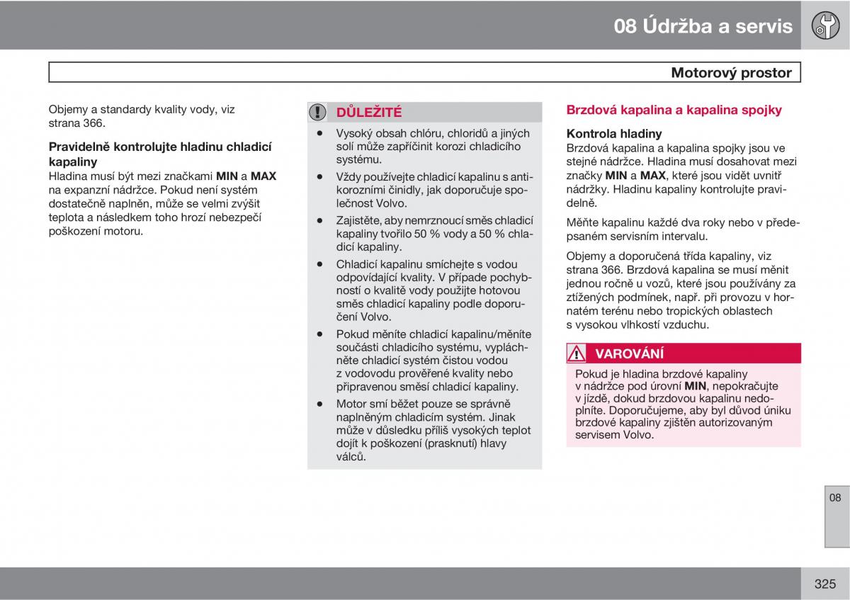 Volvo XC60 I 1 navod k obsludze / page 327