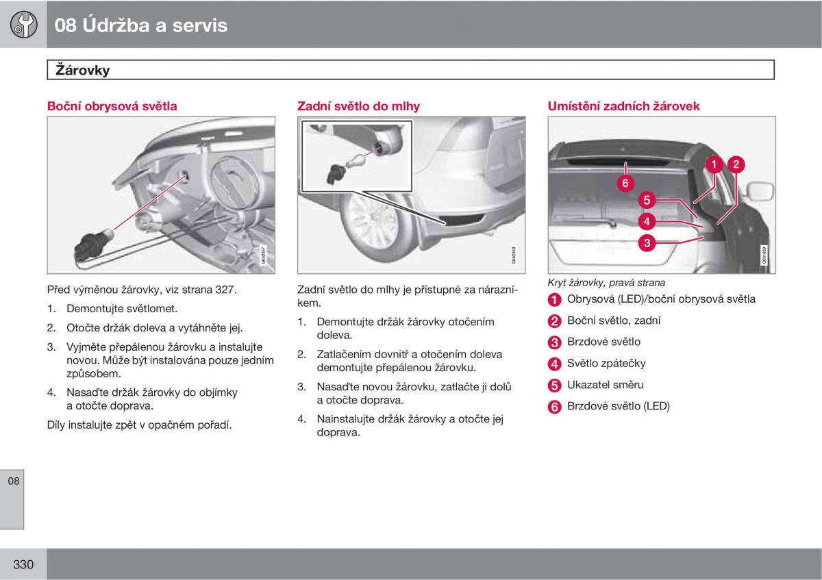 Volvo XC60 I 1 navod k obsludze / page 332