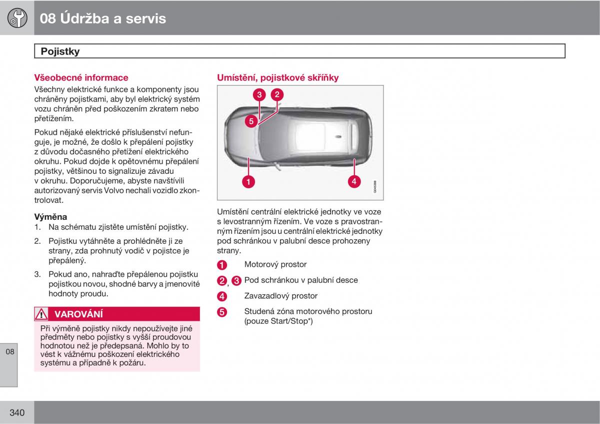 Volvo XC60 I 1 navod k obsludze / page 342