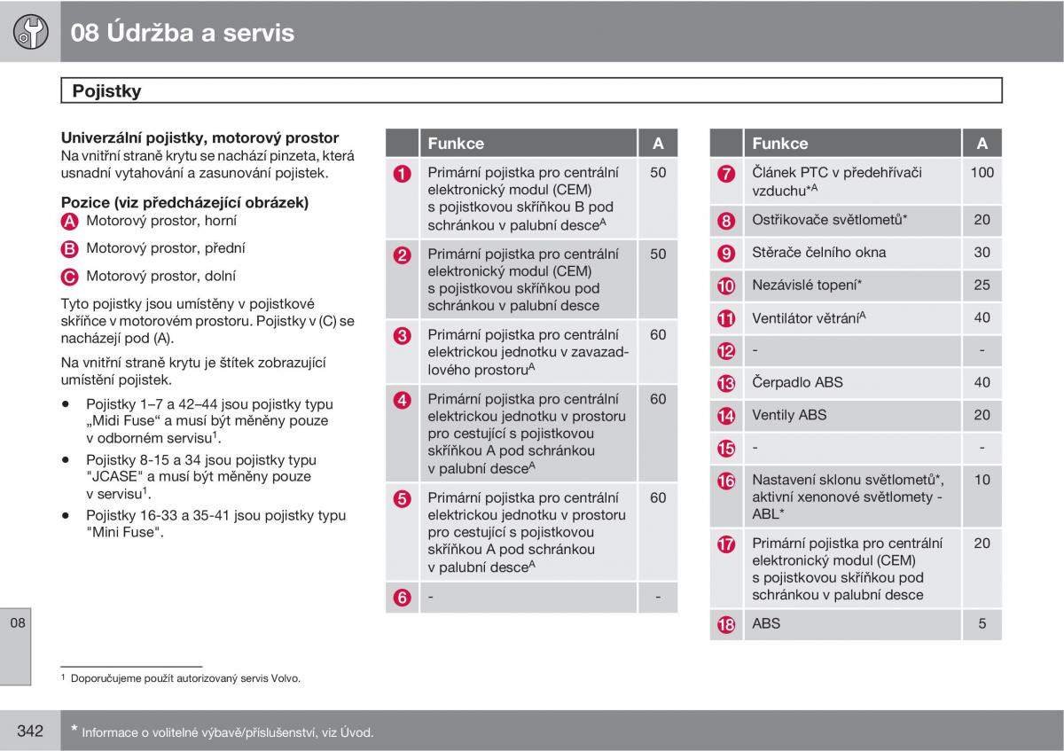 Volvo XC60 I 1 navod k obsludze / page 344