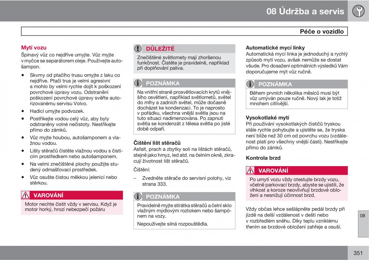 Volvo XC60 I 1 navod k obsludze / page 353