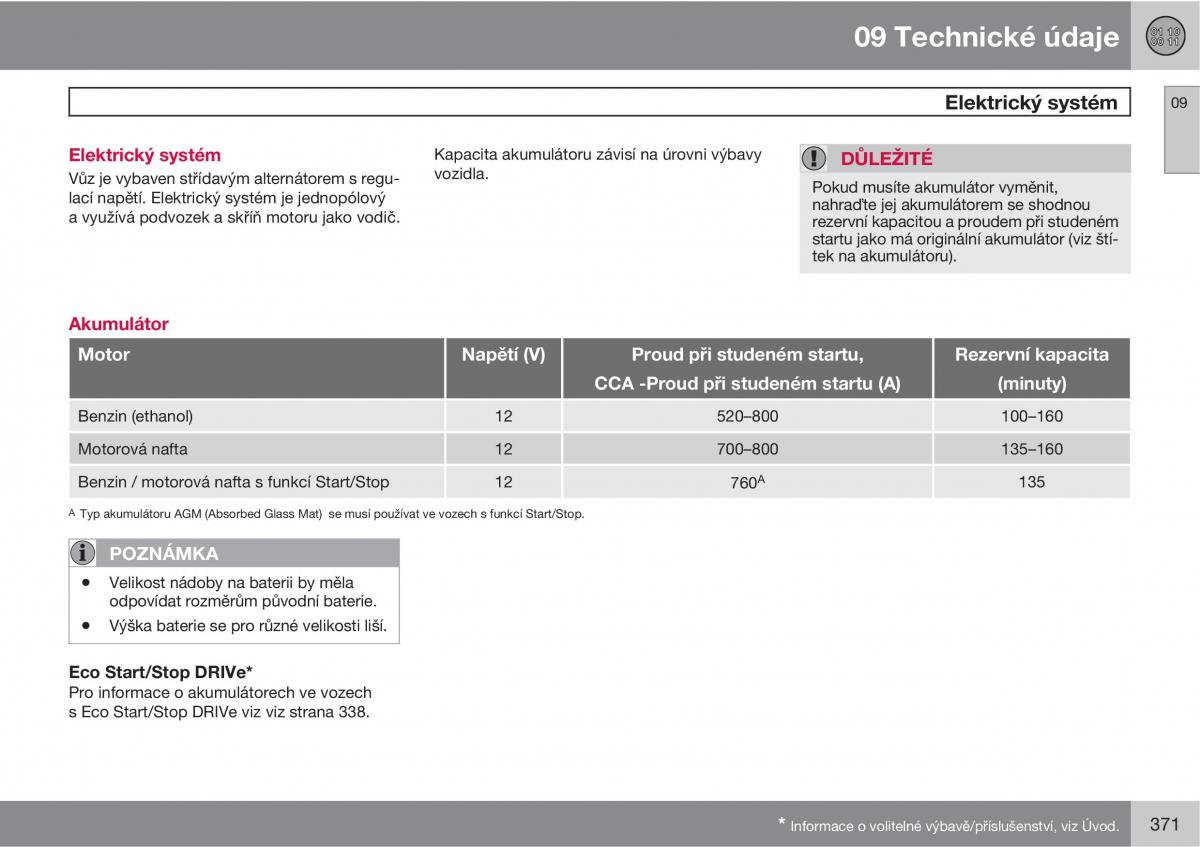 Volvo XC60 I 1 navod k obsludze / page 373