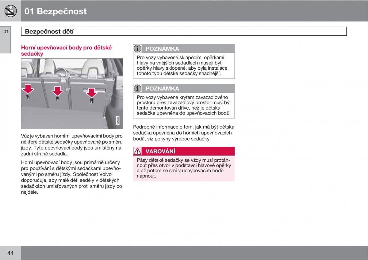 Volvo XC60 I 1 navod k obsludze / page 46