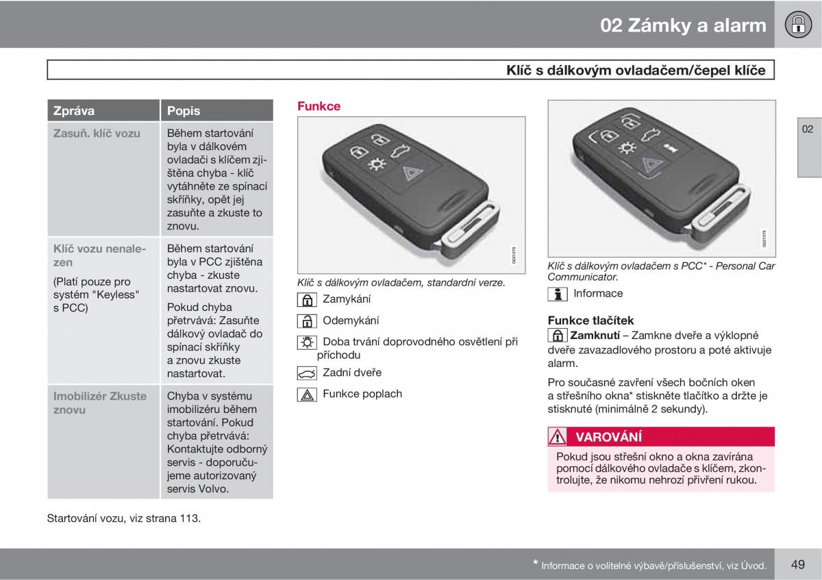 Volvo XC60 I 1 navod k obsludze / page 51