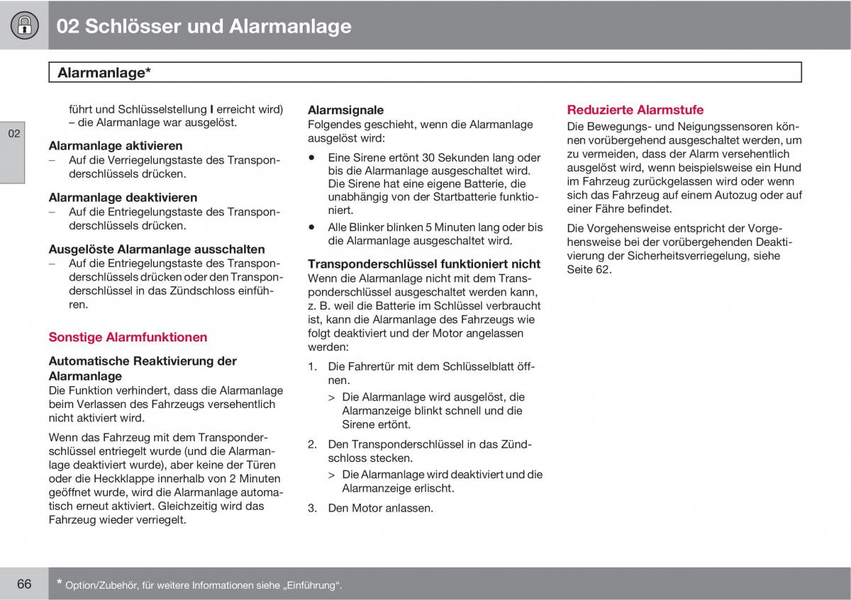 manual  Volvo XC60 I 1 Handbuch / page 66