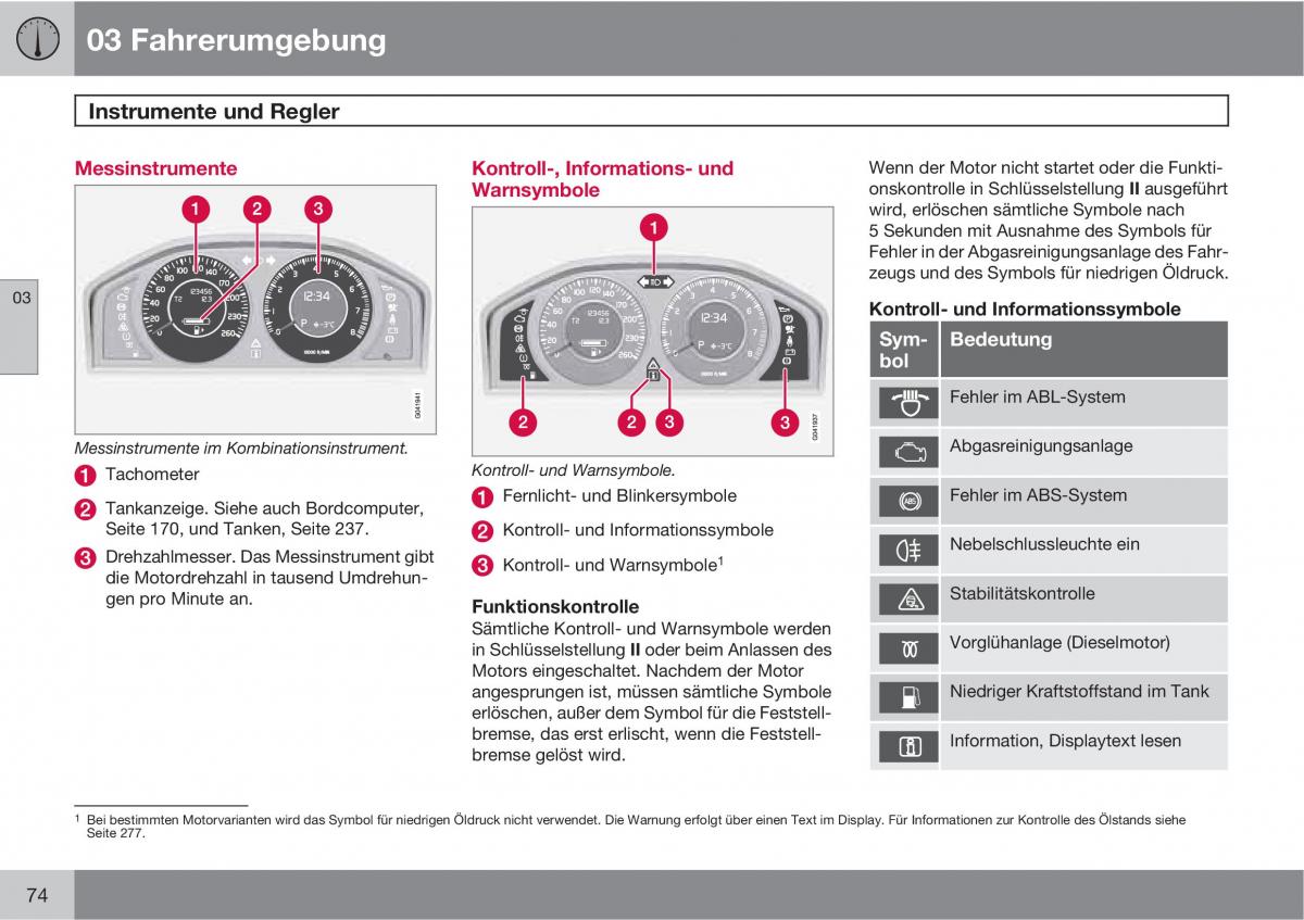 manual  Volvo XC60 I 1 Handbuch / page 74