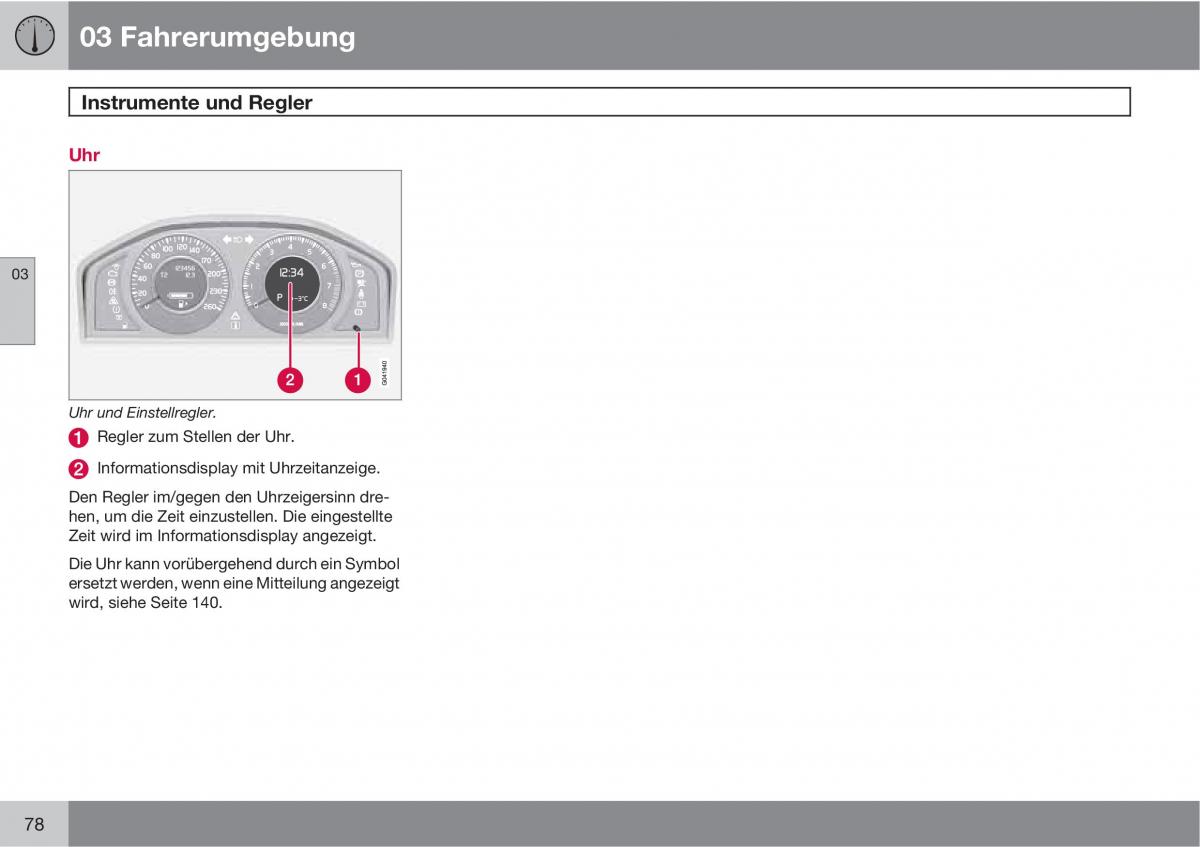 manual  Volvo XC60 I 1 Handbuch / page 78