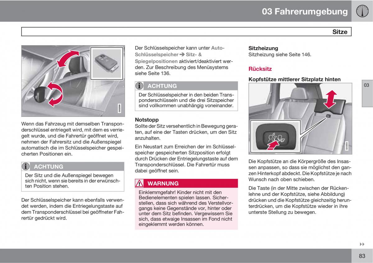 manual  Volvo XC60 I 1 Handbuch / page 83