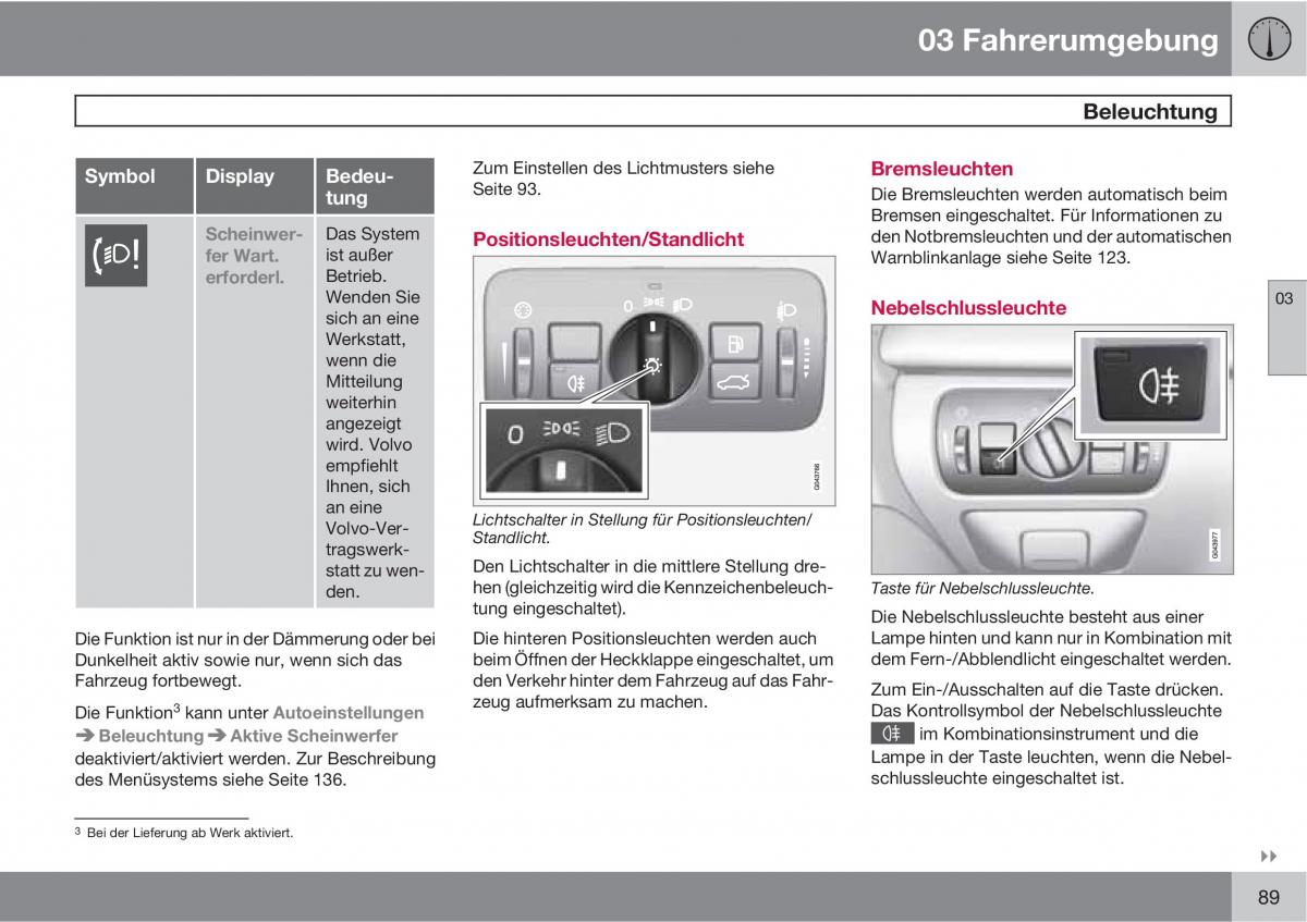 manual  Volvo XC60 I 1 Handbuch / page 89