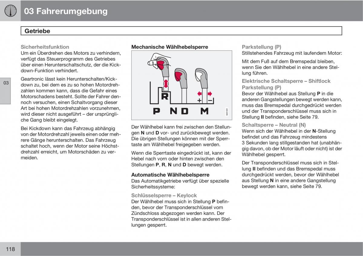 manual  Volvo XC60 I 1 Handbuch / page 118