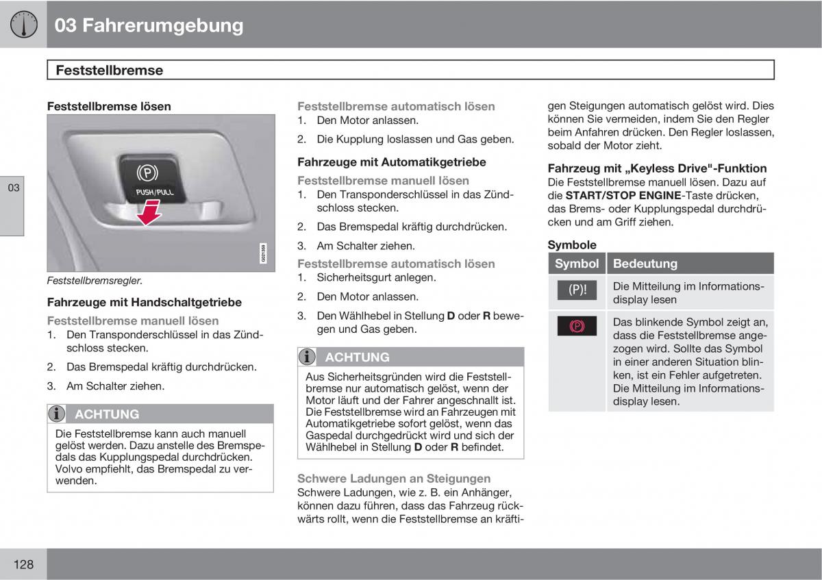 manual  Volvo XC60 I 1 Handbuch / page 128