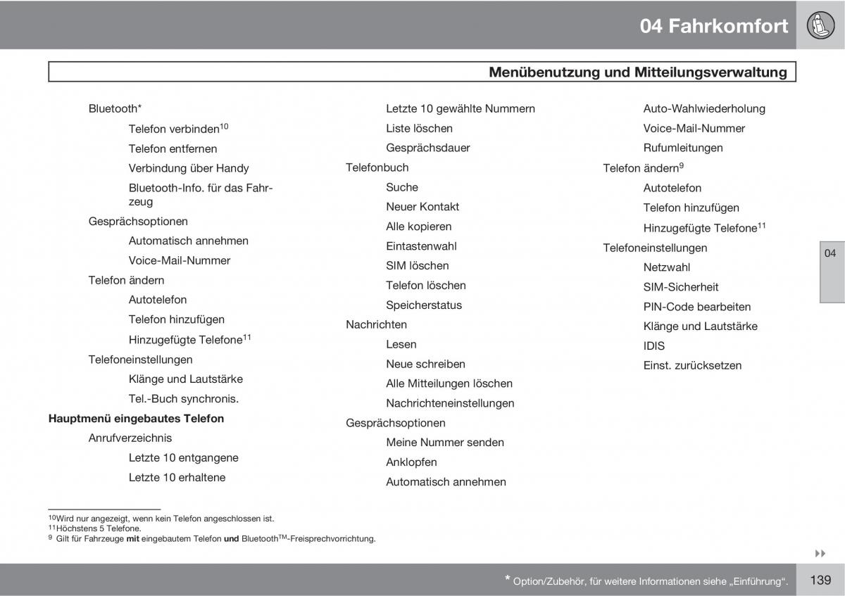 manual  Volvo XC60 I 1 Handbuch / page 139