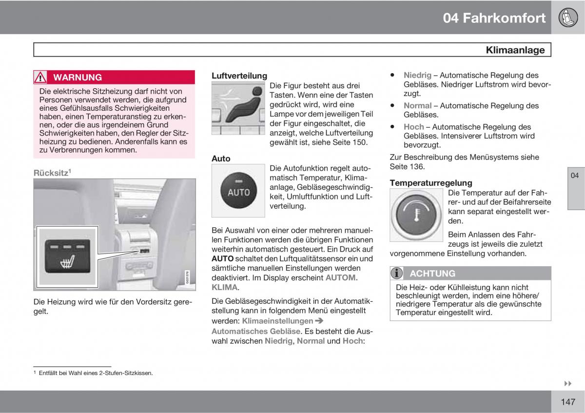 manual  Volvo XC60 I 1 Handbuch / page 147