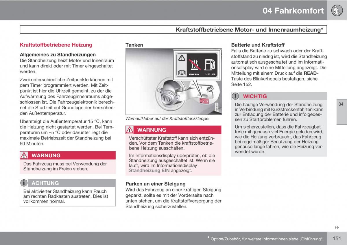 manual  Volvo XC60 I 1 Handbuch / page 151