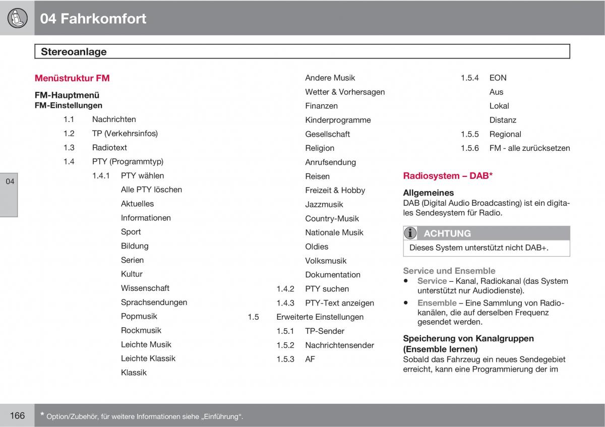 manual  Volvo XC60 I 1 Handbuch / page 166