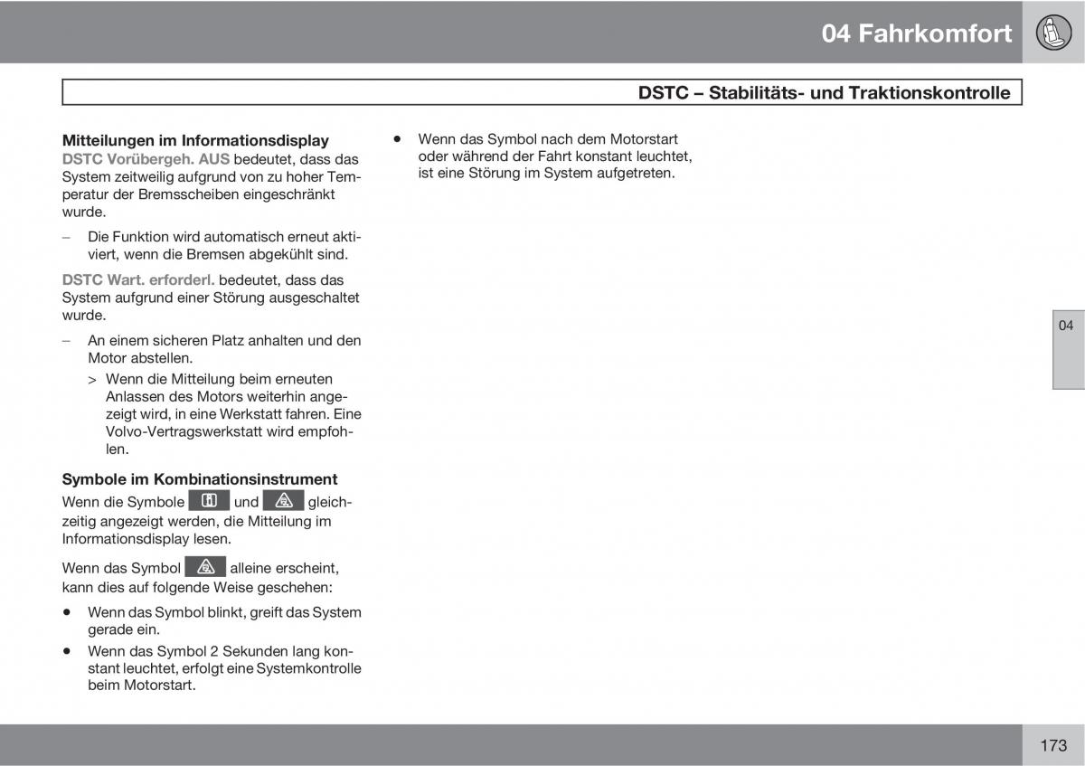 manual  Volvo XC60 I 1 Handbuch / page 173