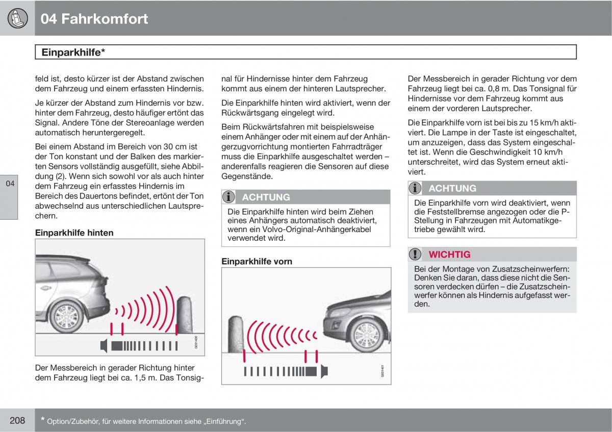 manual  Volvo XC60 I 1 Handbuch / page 208