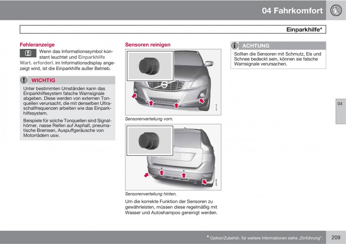 manual  Volvo XC60 I 1 Handbuch / page 209