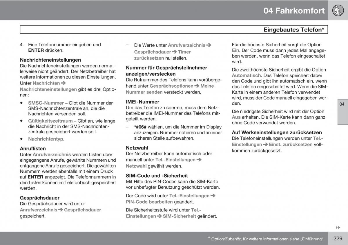 manual  Volvo XC60 I 1 Handbuch / page 229