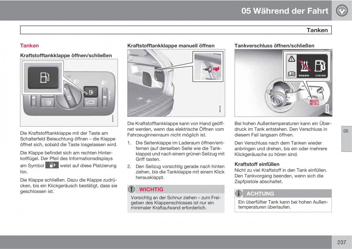 manual  Volvo XC60 I 1 Handbuch / page 237