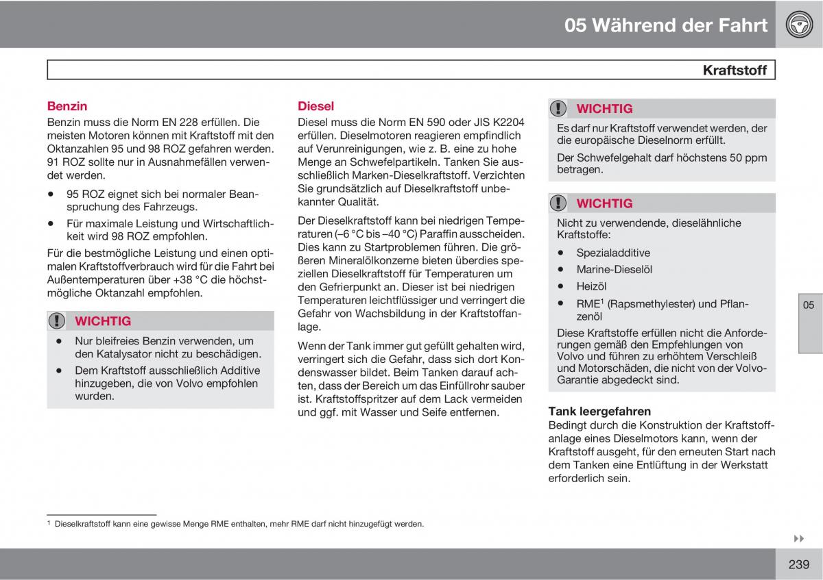 manual  Volvo XC60 I 1 Handbuch / page 239